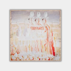 Šilkinė skarelė M.K.Čiurlionis - Pasaulio sutvėrimas VIII (68x68cm)