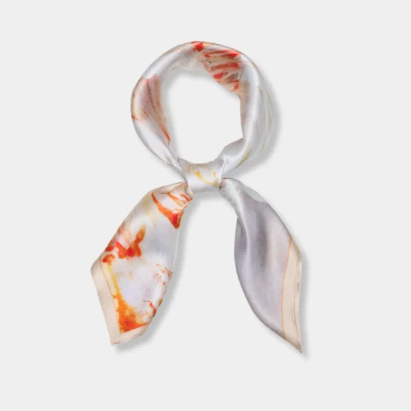 135.webp Šilkinė skarelė M.K.Čiurlionis - Pasaulio sutvėrimas VIII (68x68cm)