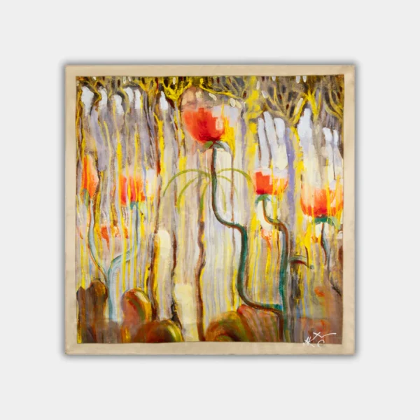 333.webp Šilkinė skarelė M.K. Čiurlionis - Pasaulio sutvėrimas IX (53x53cm)
