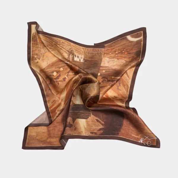 40_18d80e80-36c9-4703-b7ba-c67bf1922bc5.webp Šilkinė skarelė M.K. Čiurlionis - Rex (68x68cm)