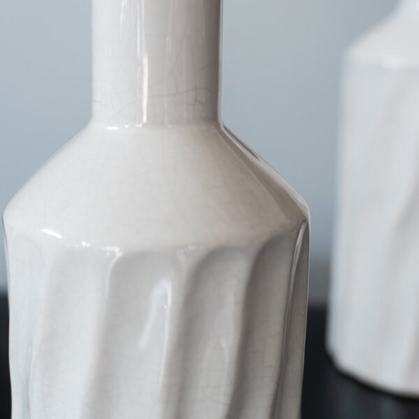 Keramikinės vazos "Baltosios bangos"