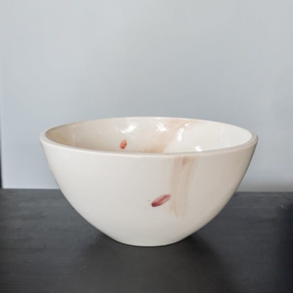 Ramunės rankų darbo dubuo "Spalvų šokis"