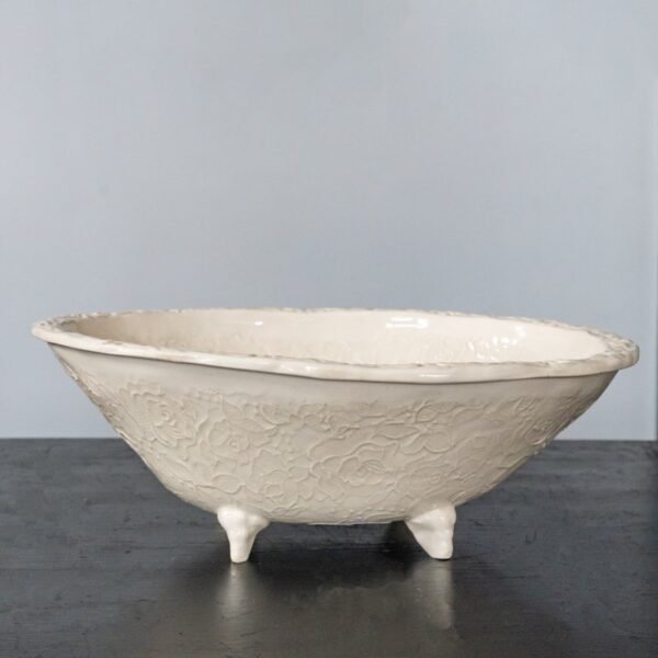 Rankų darbo dubuo "Rožių elegancija"