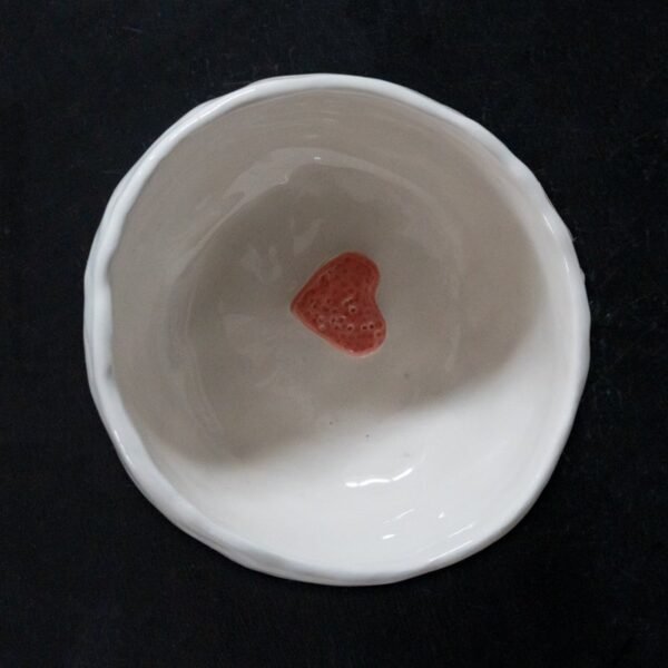 Rankų darbo dubuo "Širdelė"