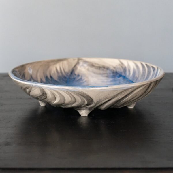 DSC08394-Edit.jpg Amber ceramics rankų darbo dubuo "Mėlynieji lapai"