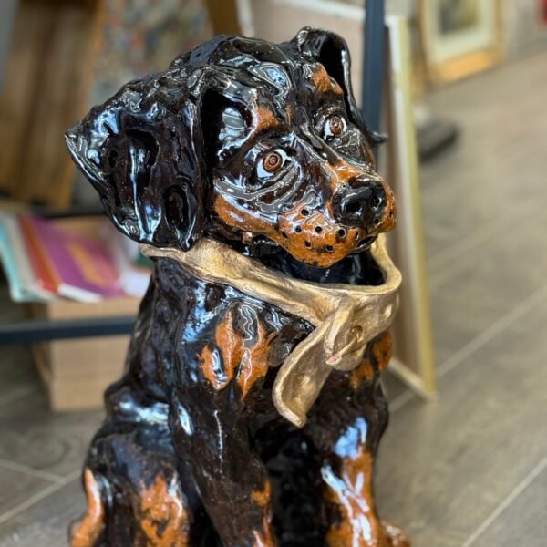 Rankų darbo keramikinė taupyklė „Šuo“