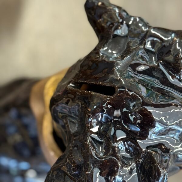 Rankų darbo keramikinė taupyklė „Šuo“