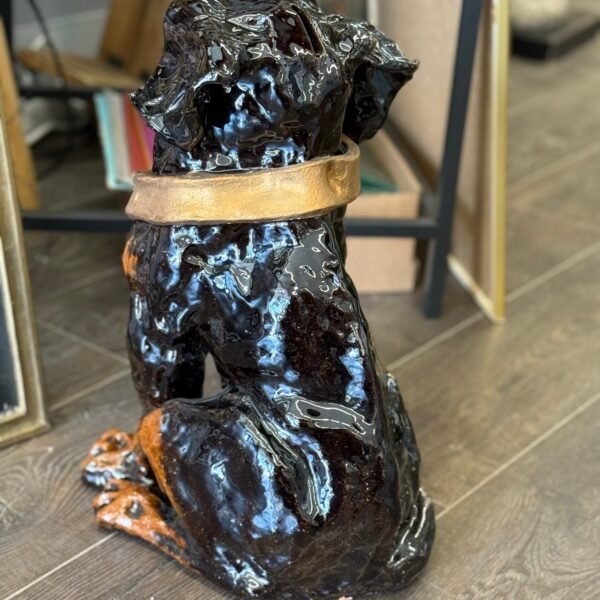 Rankų darbo keramikinė taupyklė „Šuo“