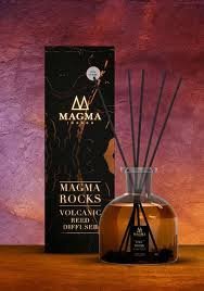 Namų kvapas su magmos akmenimis ir lazdelėmis "Wild gardens"