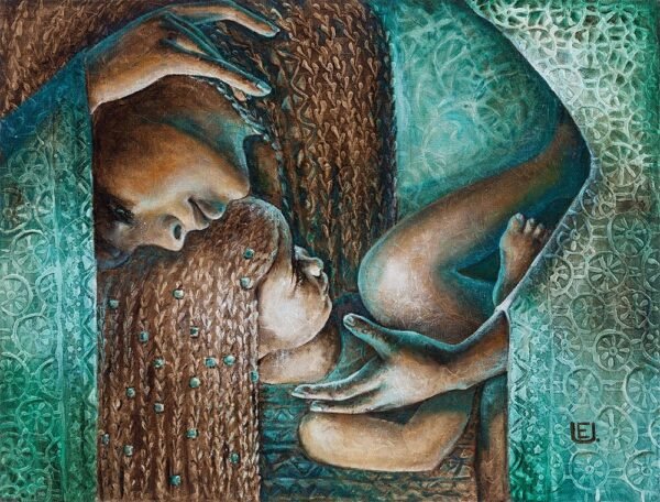 Eurikos Urbonavičiūtės paveikslo reprodukcija "Didysis ryšys"