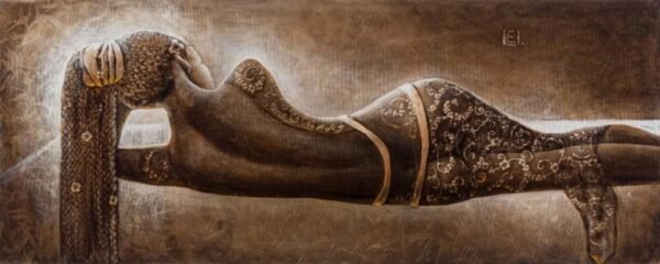 Eurikos Urbonavičiūtės paveikslo reprodukcija "Kava ir šokoladas (2017)"