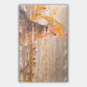 Šilkinis šalis M.K. Čiurlionis - Angelo preliudas (170x53cm)