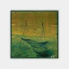 Šilkinė skarelė M.K. Čiurlionis - Saulė eina Svarstyklių ženklu (68x68cm)