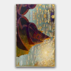 Šilkinis šalis M.K. Čiurlionis - Pilies pasaka (170x53cm)