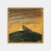 Šilkinė skarelė M.K. Čiurlionis - Saulė eina Jaučio ženklu (68x68cm)