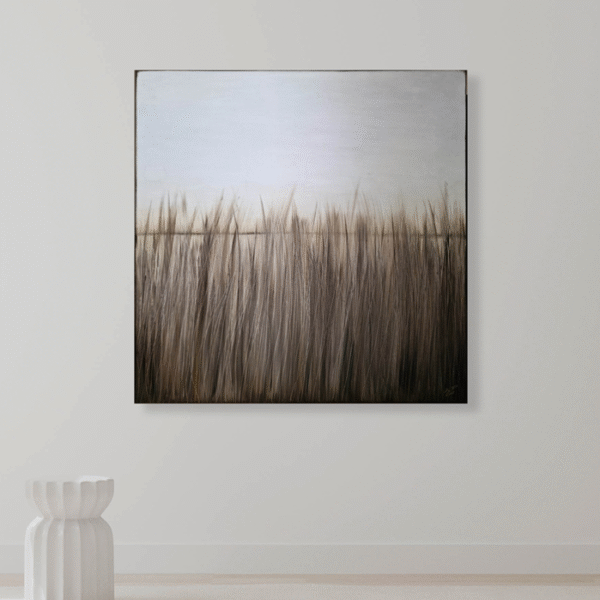 Živilės Rudzikaitės-Matuzonienės paveikslo reprodukcija "Vakaro tyla (2023)"