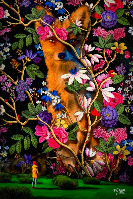 Algio Kriščiūno paveikslo reprodukcija "Secret Garden"