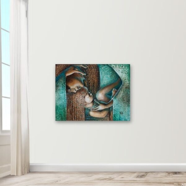 Eurikos Urbonavičiūtės paveikslo reprodukcija "Didysis ryšys"