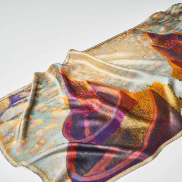 Šilkinis šalis M.K. Čiurlionis - Pilies pasaka (170x53cm)