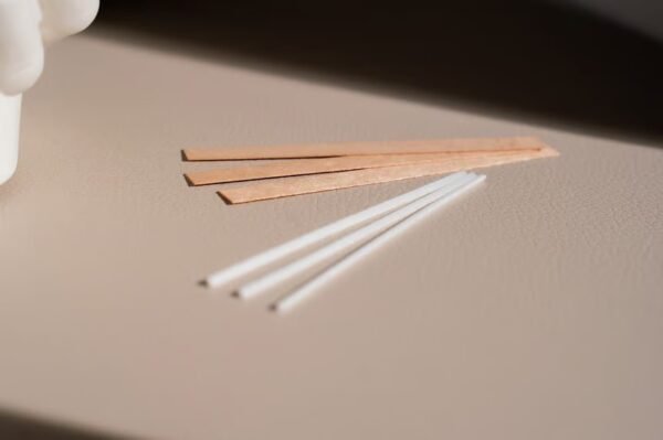 Žvakių dulkės butelyje