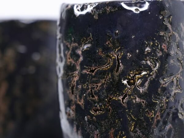 Keraminių puodelių rinkinys su žvake