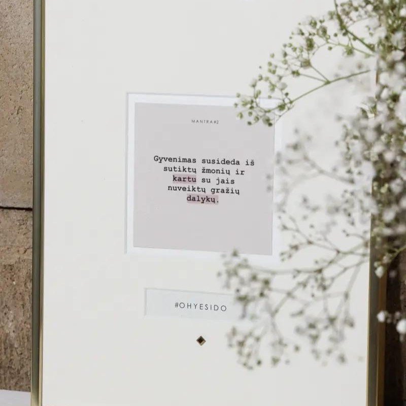 Mantra „PRASMĖ“ spalvota