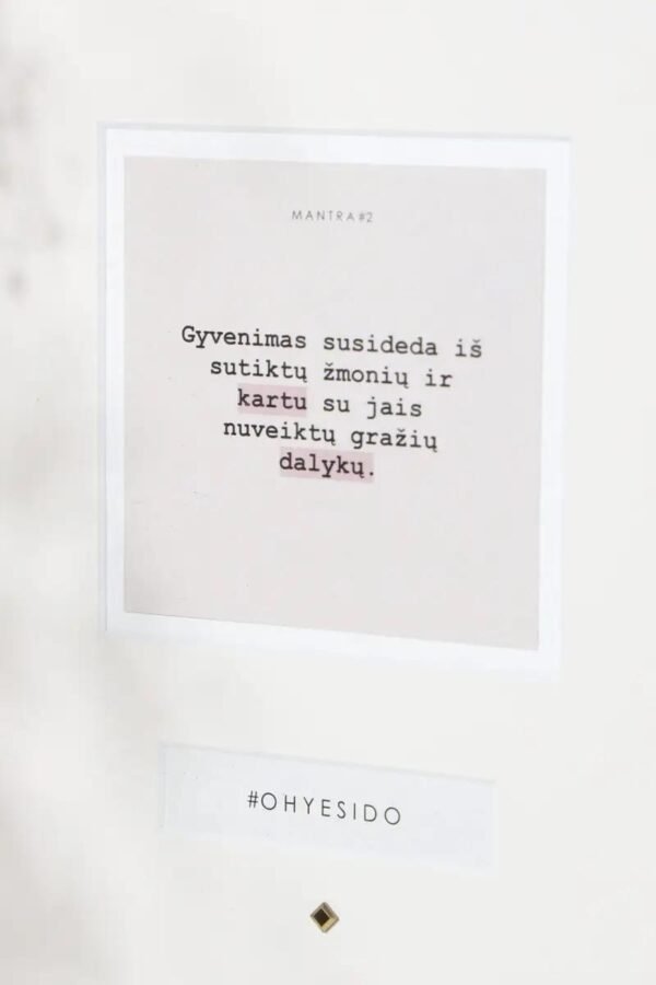 Mantra „PRASMĖ“ spalvota