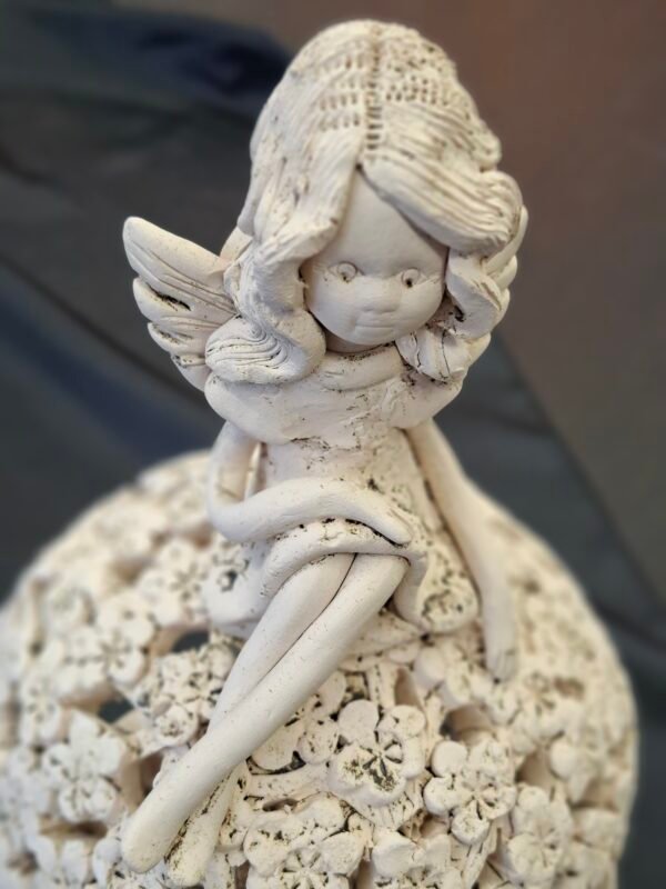 Keraminė žvakidė / šeimos židinys „Angelėlis“