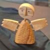 1000027939 Medinė statulėlė „Angelas išskleistais sparnais“