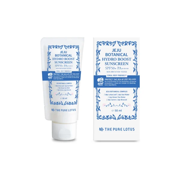 Jeju Botanical Hydro Boost apsauginis kremas nuo saulės, 50 ml SPF50+ PA++++